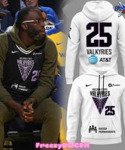 Golden State Valkyries 2025 White Hoodie