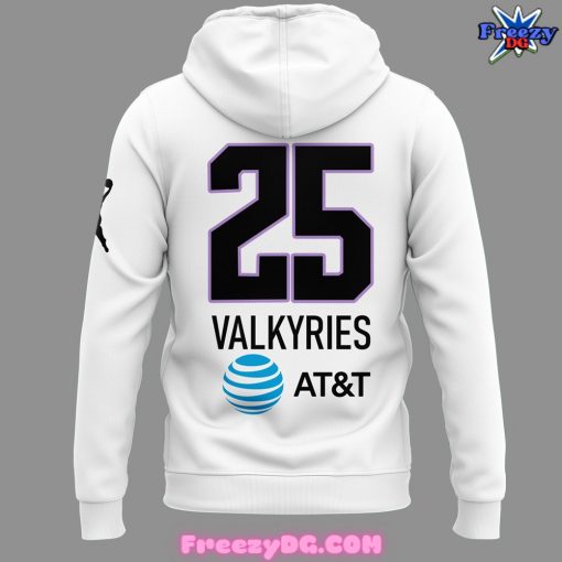 Golden State Valkyries 2025 White Hoodie