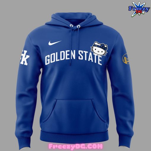 Golden State Warriors Hello Kitty 2024 Blue Hoodie