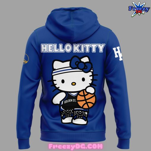 Golden State Warriors Hello Kitty 2024 Blue Hoodie