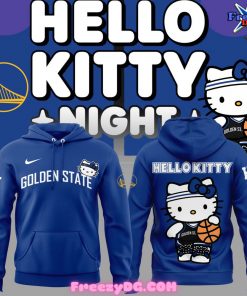 Golden State Warriors x Hello Kitty Blue Hoodie