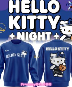 Golden State Warriors x Hello Kitty Blue Sweatshirt