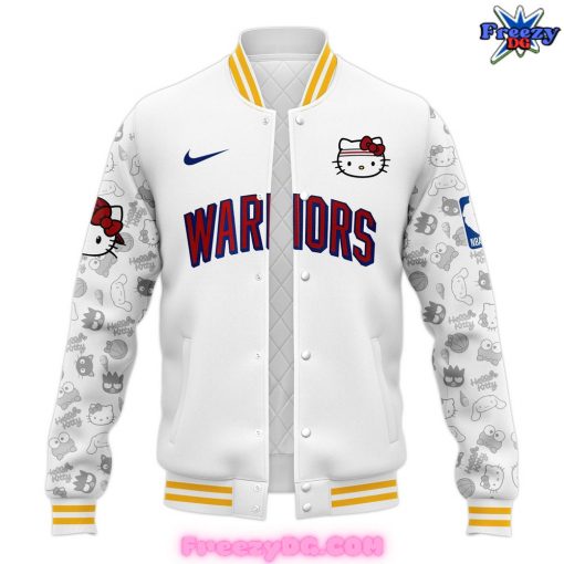 Golden State Warriors x Hello Kitty Night 2024 Baseball Jacket