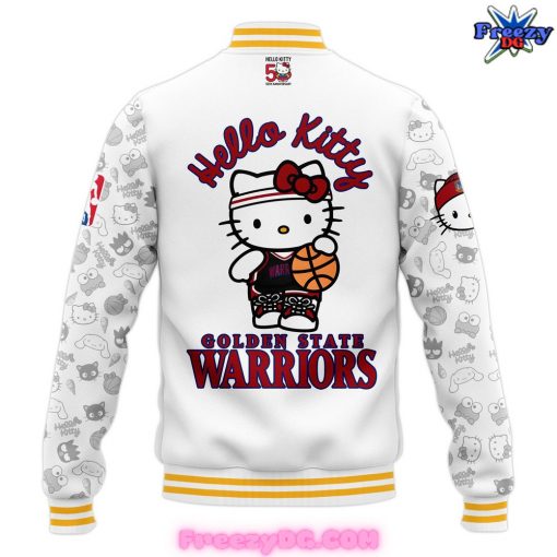 Golden State Warriors x Hello Kitty Night 2024 Baseball Jacket