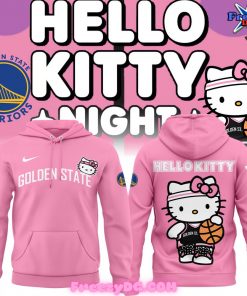 Golden State Warriors x Hello Kitty Pink Hoodie