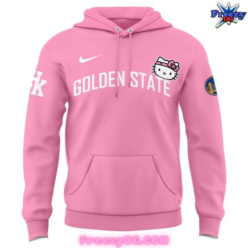 Golden State Warriors x Hello Kitty Pink Hoodie