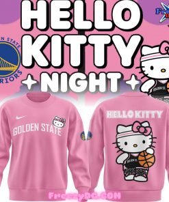 Golden State Warriors x Hello Kitty Pink Sweatshirt