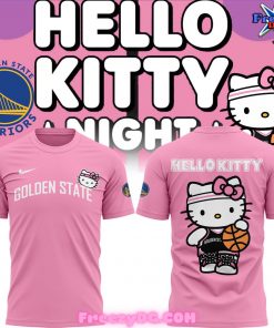 Golden State Warriors x Hello Kitty Pink T-Shirt