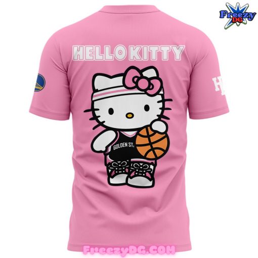 Golden State Warriors x Hello Kitty Pink T-Shirt