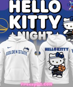 Golden State Warriors x Hello Kitty White Hoodie