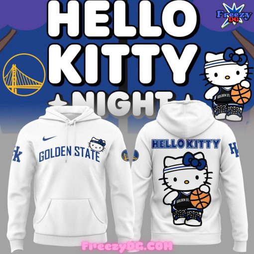 Golden State Warriors x Hello Kitty White Hoodie