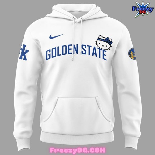 Golden State Warriors x Hello Kitty White Hoodie