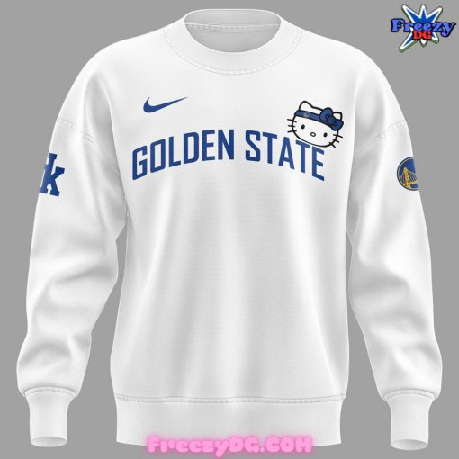 Golden State Warriors x Hello Kitty White Sweatshirt