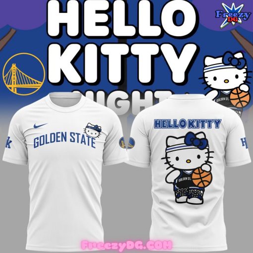 Golden State Warriors x Hello Kitty White T-Shirt