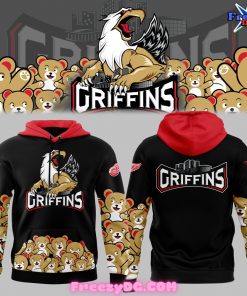 Grand Rapids Griffins Teddy Bear Toss Black Hockey Jersey