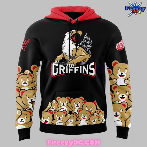 Grand Rapids Griffins Teddy Bear Toss Black Hoodie