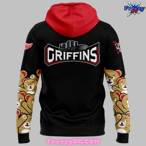 Grand Rapids Griffins Teddy Bear Toss Black Hoodie