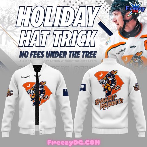 Greenville Swamp Rabbits Holiday Hat Tricks Baseball Jacket