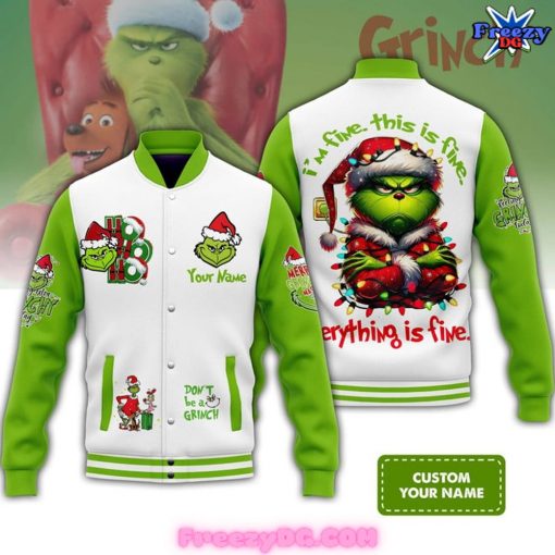 The Grinch Custom Limited Edition Baseball Jacket