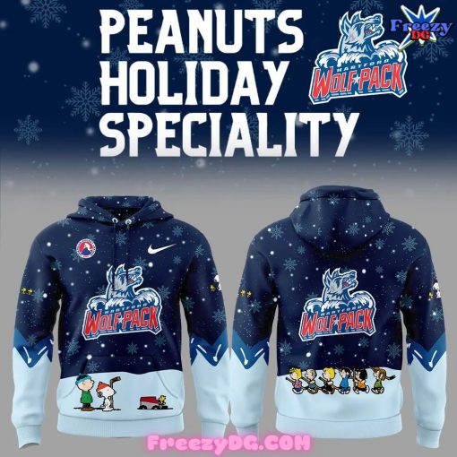 Hartford Wolf Pack Peanuts Holiday Speciality Hoodie