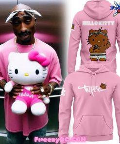 Hello Kitty Collab Tupac Shakur Edition Pink Hoodie