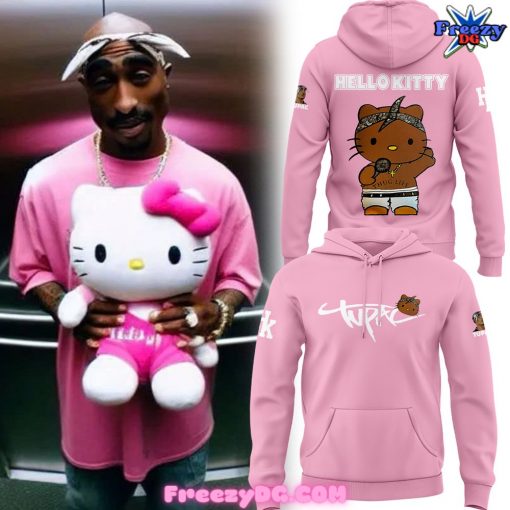 Hello Kitty Collab Tupac Shakur Edition Pink Hoodie