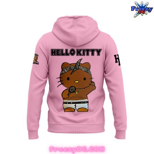 Hello Kitty Collab Tupac Shakur Special Pink Hoodie