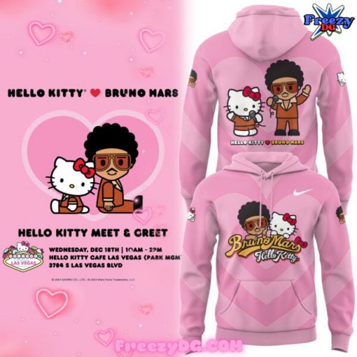 Hello Kitty x Bruno Mars Limited Edition Pink Hoodie