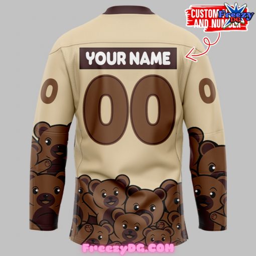 Hershey Bears Hockey Team Caramel Beige Hockey Jersey