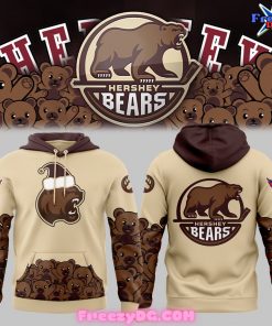 Hershey Bears Hockey Team Caramel Beige Hoodie