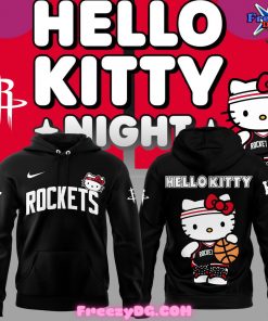 Houston Rockets x Hello Kitty Black Hoodie