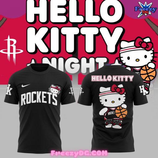 Houston Rockets x Hello Kitty Black T-Shirt