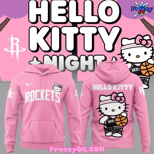 Houston Rockets x Hello Kitty Pink Hoodie