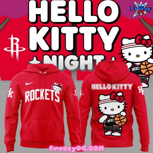 Houston Rockets x Hello Kitty Red Hoodie