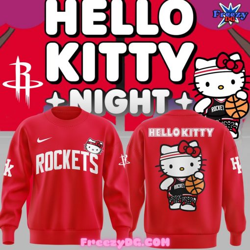 Houston Rockets x Hello Kitty Red Sweatshirt