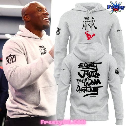 Houston Texans “Be A Change Maker” Nike Grey Hoodie