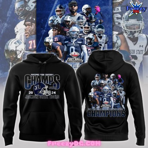 Jackson State Tigers Champions Special Black Hoodie