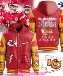 Kansas City Chiefs AFC West Reigning Champions Hooded Varsity Jacket