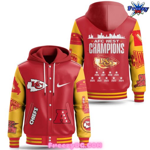 Kansas City Chiefs AFC West Reigning Champions Hooded Varsity Jacket