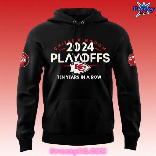 Kansas City Chiefs Clinched Playoff AFC 2024 Black Hoodie