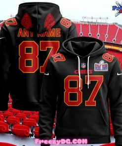 Kansas City Chiefs Custom 2024 Black Hoodie