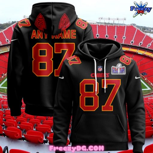 Kansas City Chiefs Custom 2024 Black Hoodie