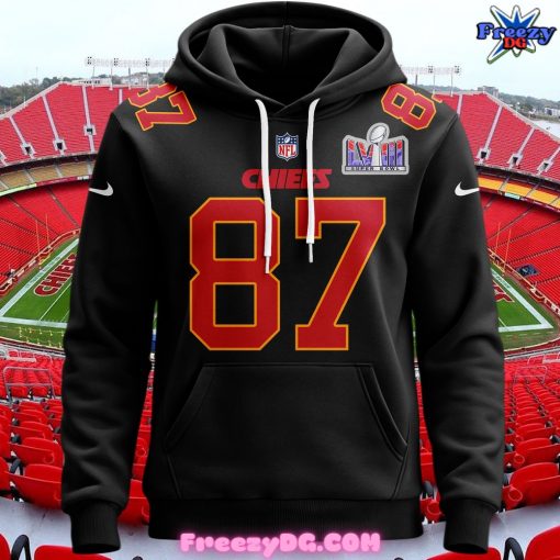 Kansas City Chiefs Custom 2024 Black Hoodie