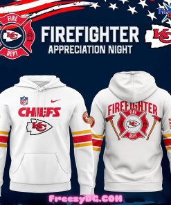 Kansas City Chiefs Firefighter Appreciation White Hoodie