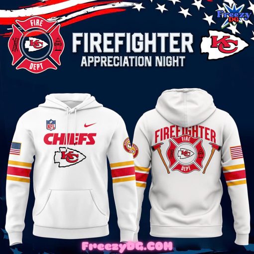 Kansas City Chiefs Firefighter Appreciation White Hoodie