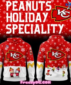 Kansas City Chiefs Peanuts Holiday Speciality Hoodie