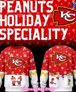 Kansas City Chiefs Peanuts Holiday Specialty Sweatshirt