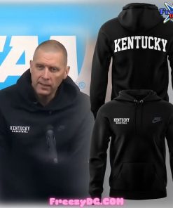 Kentucky Wildcats Basketball Mark Pope Black Hoodie