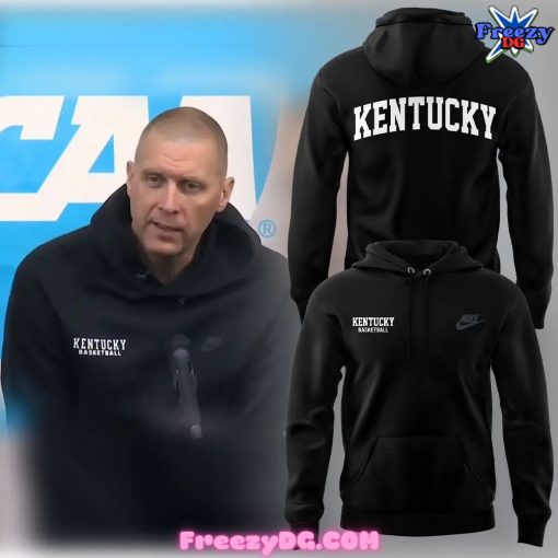 Kentucky Wildcats Basketball Mark Pope Black Hoodie