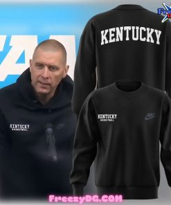 Kentucky Wildcats Basketball Mark Pope Black Sweatshirt